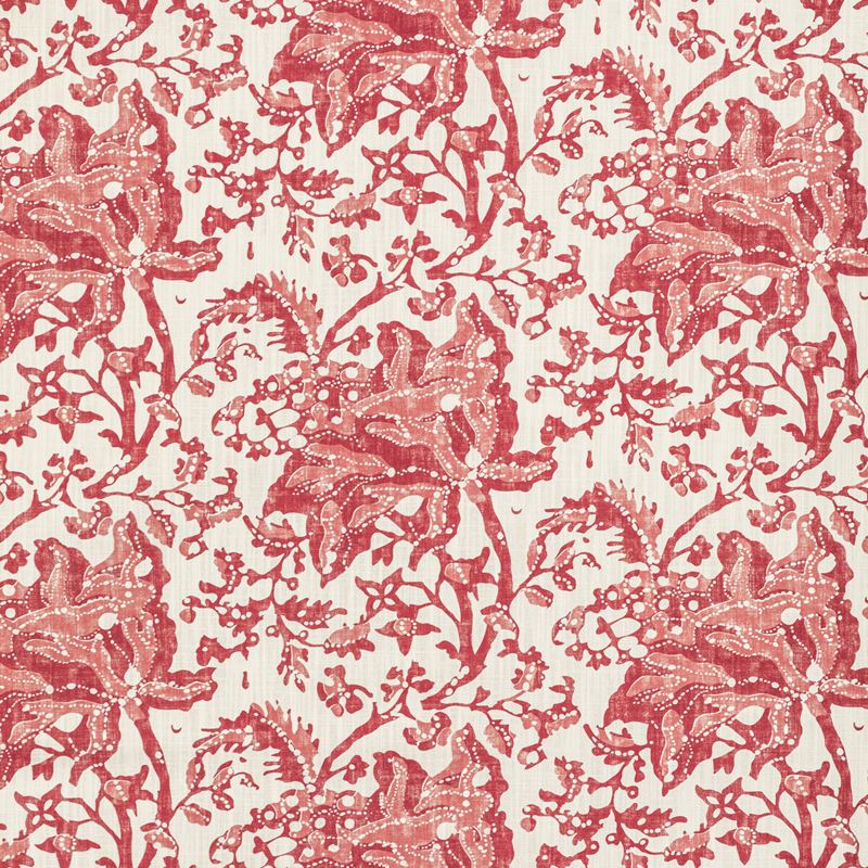 Brunschwig & Fils Fabric 8022102.19 Weymouth Print Red