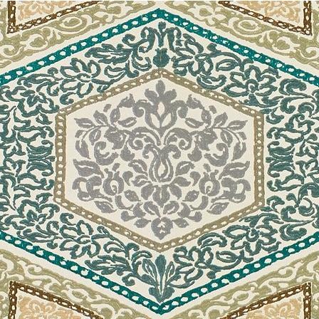 Brunschwig & Fils Fabric 8014105.115 Sudhira Gray/Aqua