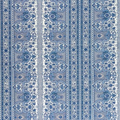 Brunschwig & Fils Fabric BR-79743.222 Digby S Tent Linen & Cotton Print Moroccan Blue